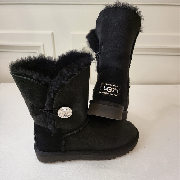 UGG Shoes - Ugg Bailey Button Bling🥳HOST PICK🥳 Swarovski crystals Boots
